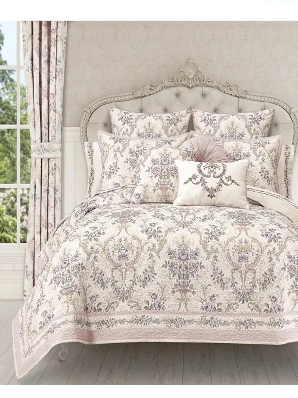 Avant Garden Floral Medallion 3-Pc. Quilt Set, Full/Queen